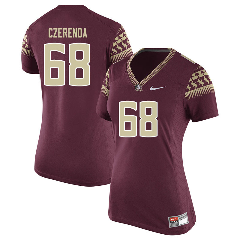 Women #68 Jeremy Czerenda Florida State Seminoles College Football Jerseys Sale-Garent